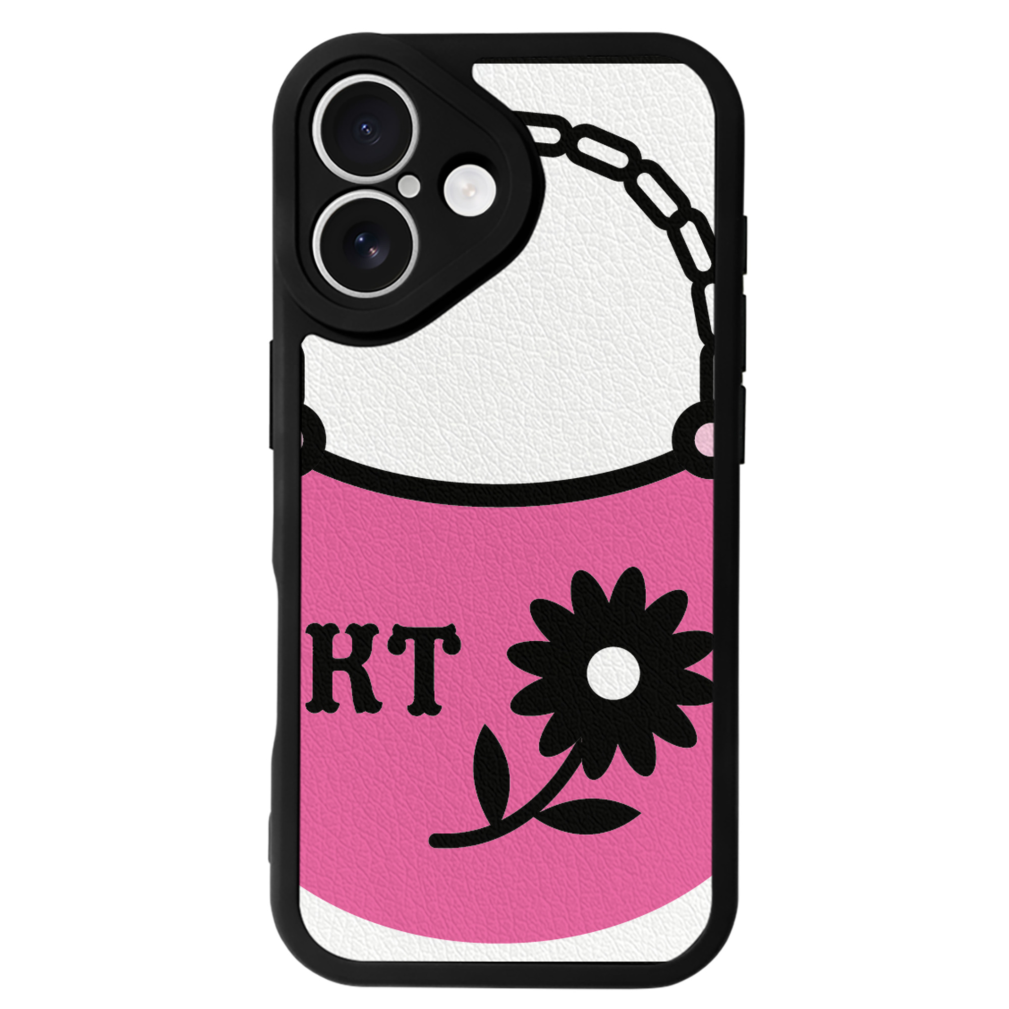 （画像用） Hello Kitty ハローキティ 【iPhone 16シリーズ対応】シリコンスマホケース（レザー調） 材質：シリコン